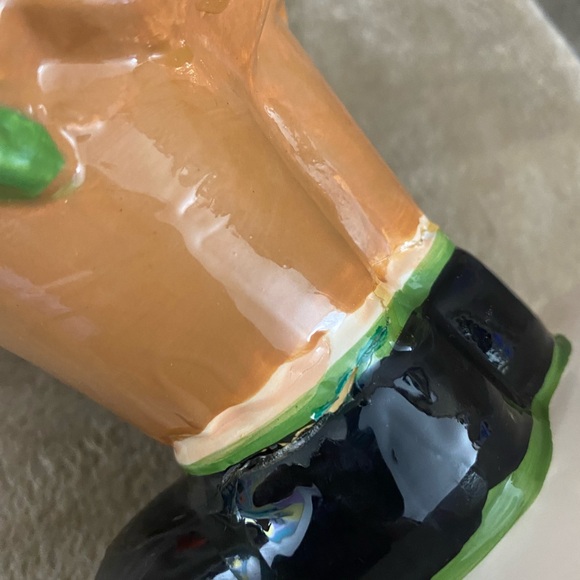 10” Halloween Pumpkin Ceramic Decorative Statue Bowl - Picture 12 of 16